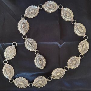 Elegant Silver coloured Concho Belt